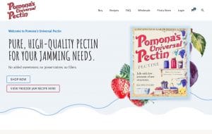 PomonaPectin.com Home Page Screenshot