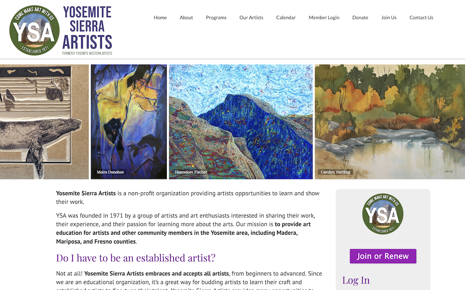 Yosemite Sierra Artists